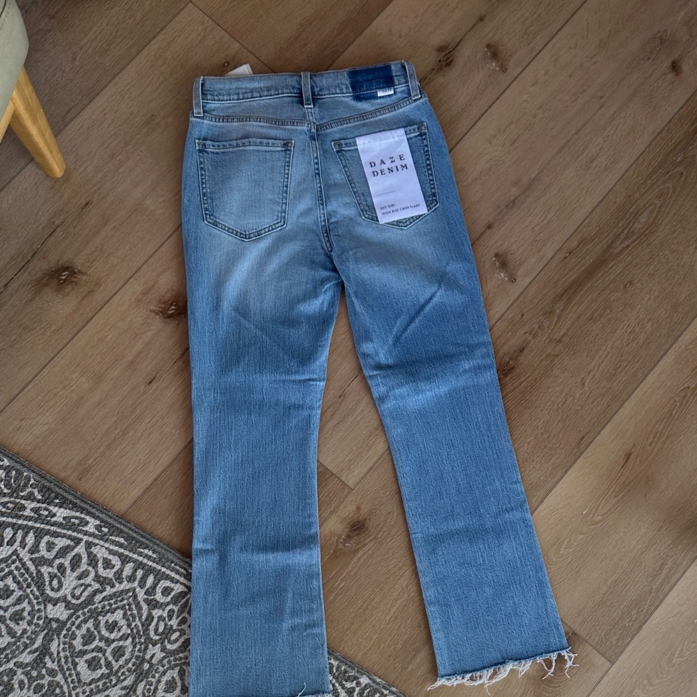 Daze Women's Denim High Rise Crop - Shy Girl - Picture 2 of 2